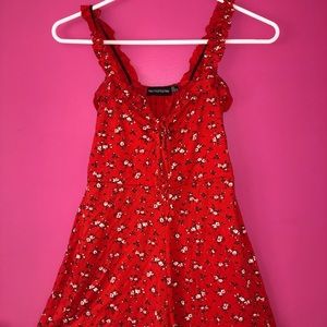 Prettylittlething Floral Romper